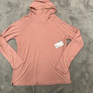 *flaw* NWT Freefly Weekender Hoodie Long Sleeve Tee Shirt Women's XL UPF 40